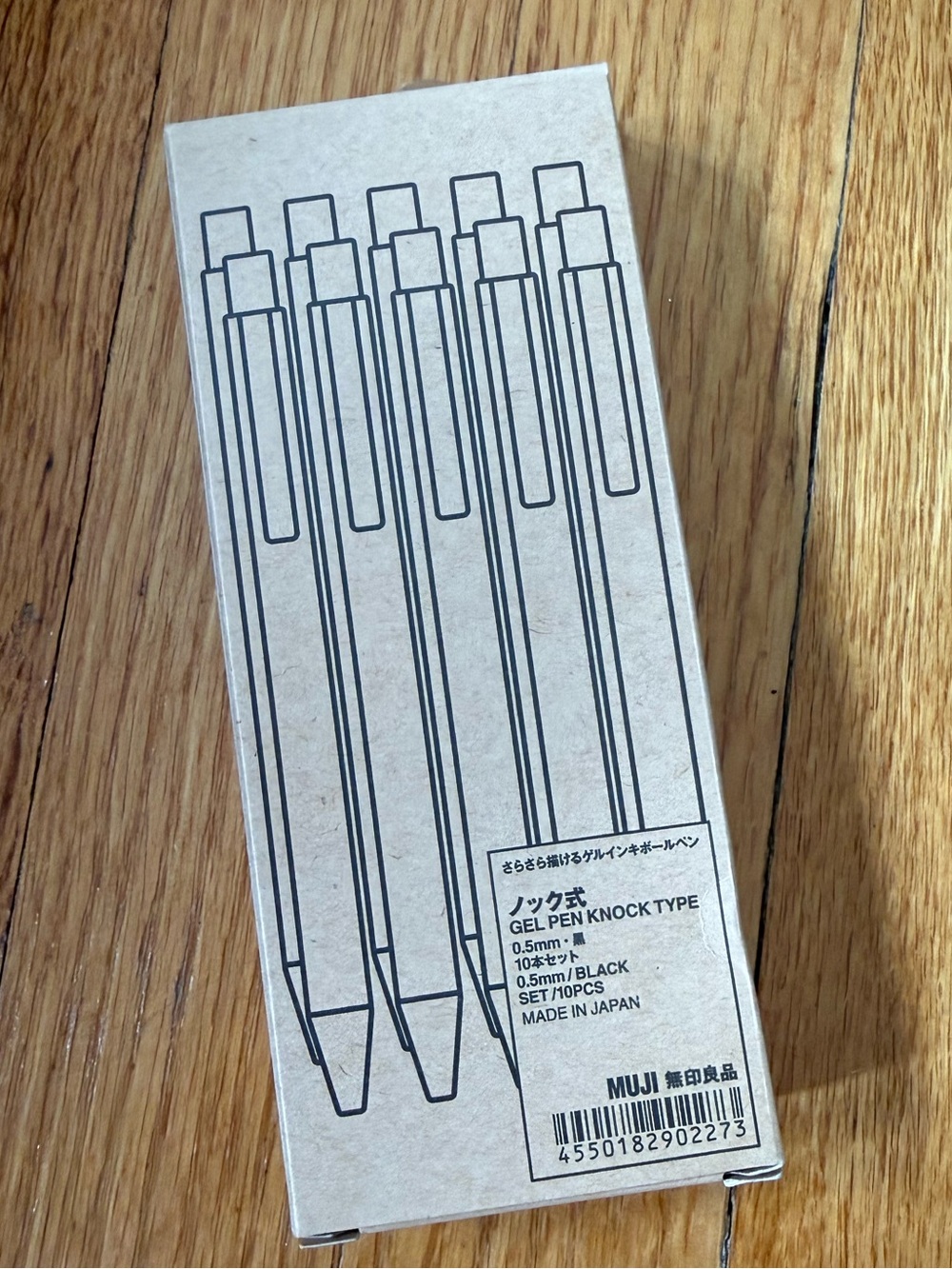 Muji 0.5 Gel Pens — Black and Blue